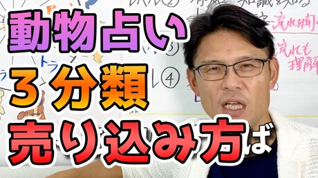 【どうぶつ占い 3分類編】チーム別!商品の売り込み方