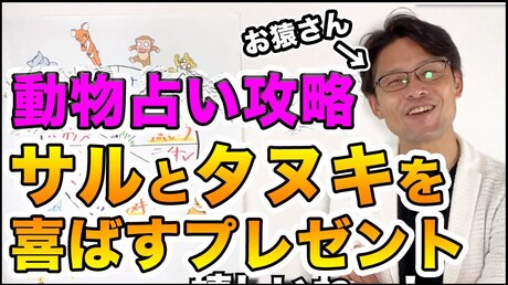 【どうぶつ占い お悩み相談編】猿とたぬきを喜ばすプレゼントとは?