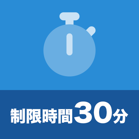 制限時間30分 お試し試験