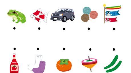 音を聞き分ける力、操作する力⑤ 語頭音の抽出【か行】