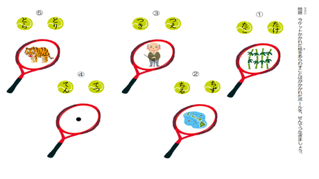 単語を音に変換する力④ 単語と絵のマッチング練習（た～と）