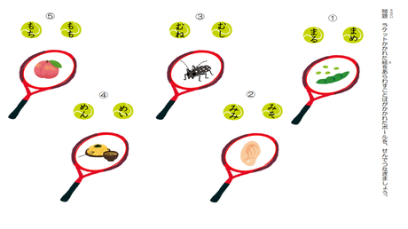 単語を音に変換する力⑦ 単語と絵のマッチング練習（ま～も）