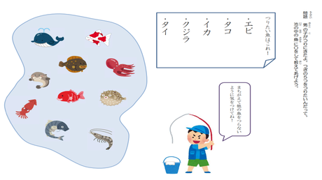 単語を音に変換する力⑨ 単語と絵のマッチング練習