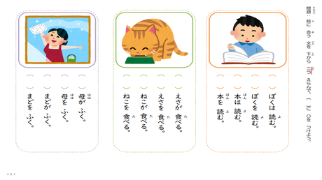 助詞の働きを理解する力② （主語・目的語）【が・は・を】