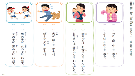 修飾−被修飾の関係を理解する力⑥ （３文節）【主語−目的語】