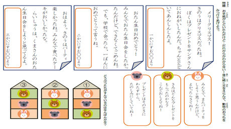 展開を理解する力③ 全体を「はじめ・なか・おわり」で理解する練習（２）