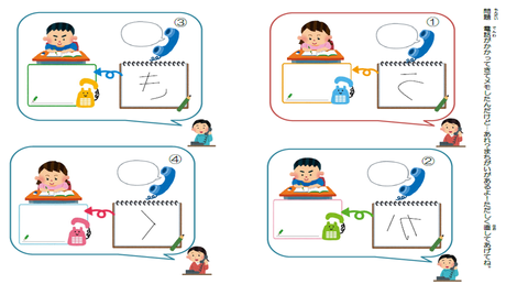 形を正しく書く力⑱ 誤って構成された文字の訂正