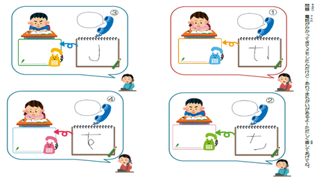 形を正しく書く力⑲ 誤って構成された文字の訂正②