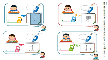 形を正しく書く力㉓ 誤って構成された文字の訂正⑥