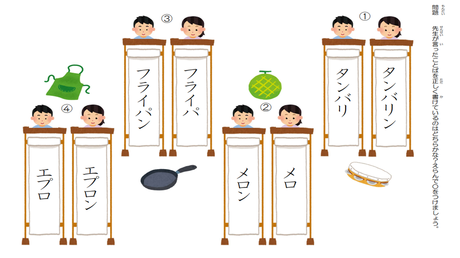 単語を正しく書く力(カタカナ)③ 音に合う表記の選択（２）
