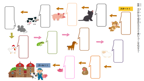 カタカナ単語を正しく書く力③ （動物の鳴き声）