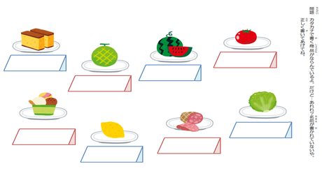 カタカナ単語を正しく書く力④ （食べ物）