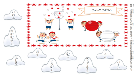 伝えるための語彙③ 絵を見て関連する単語を選択する