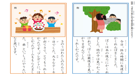 テーマに沿って内容を絞り込む力⑦ 書こうとしている内容を絵に書いてみる