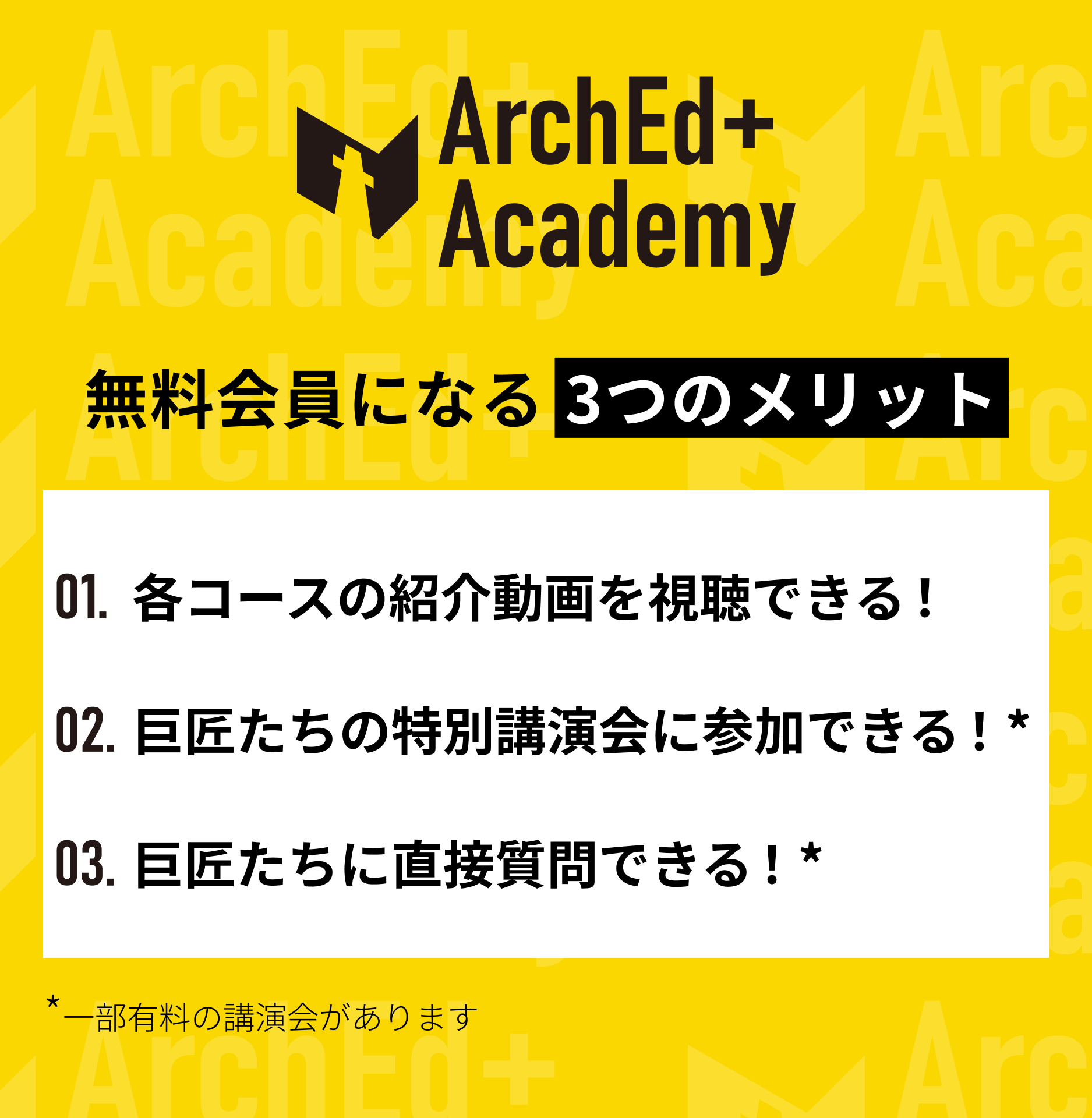 Membership fee of ArchEd+ Academy